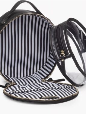 Hudson + Bleecker Preto Nomad Black Round Travel Kit Case